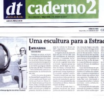 Jornal Diário da Tarde – Uma escultura para a Estrada Real